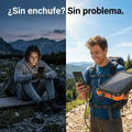 Cargador Portátil Solar con Linterna y Brújula